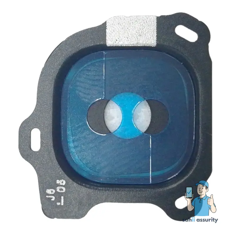 Camera Lens Glass with Frame for Samsung Galaxy J6 Black